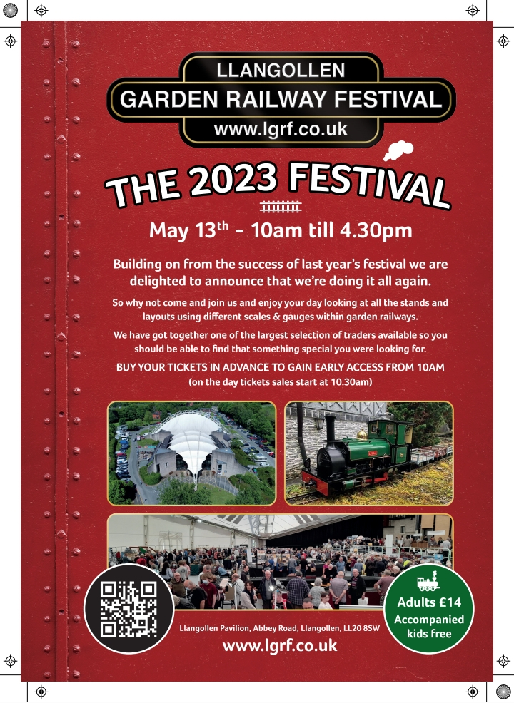 Llangollen Garden Railway Festival RMweb Exhibition/Event Calendar