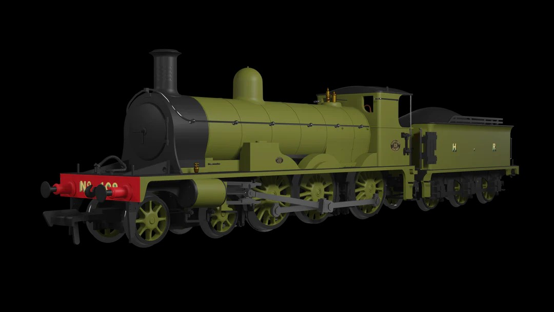 Highland Railway 'Jones Goods' 4-6-0 No.109 and NER Class H 0-4-0T No ...